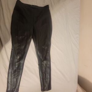 Mugler Black Textured Pants